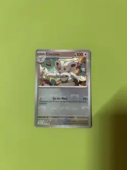 Pokemon Cinccino Sv: Black Bolt 076/086 Master Ball Pattern Holo - Image 1