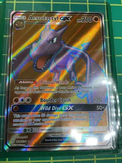 2019 Pokemon Aerodactyl GX 224/236 Full Art Unified Minds - Image 1