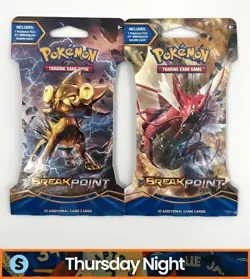 POKEMON TCG XY BREAKPOINT SEALED SLEEVED BOOSTER PACKS LOT OF 2 - Image 1
