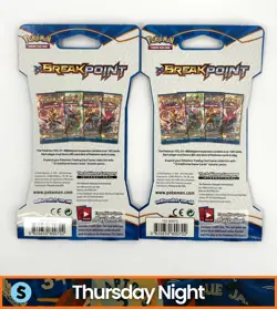 POKEMON TCG XY BREAKPOINT SEALED SLEEVED BOOSTER PACKS LOT OF 2 - Image 2