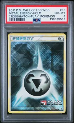 2011 POKEMON CALL OF LEGENDS #95 METAL ENERGY-HOLO PSA 8 - Image 1