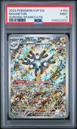 2024 POKEMON SVP EN-SV BLACK STAR PROMO #159 MAGNETON PSA 9 - Image 1