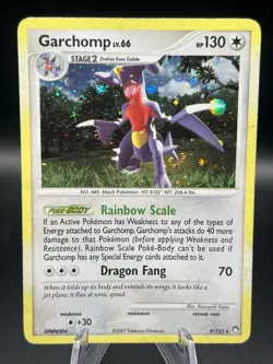 Garchomp Holo Pokemon Diamond & Pearl Mysterious Treasures #9 2007 - Image 1