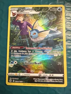 Vaporeon TG02/TG30 Swsh09: Brilliant Stars Trainer Gallery Holo Pokemon - Image 1