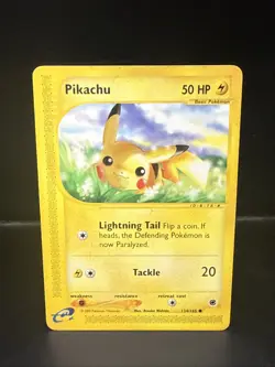 Pokemon Pikachu 124/165 Expedition Base Set Regular - Image 2