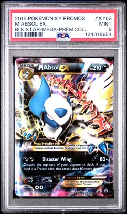2015 POKEMON XY PROMOS MEGA ABSOL-PREMIUM COLLECTION #XY63 M ABSOL EX PSA 9 - Image 1