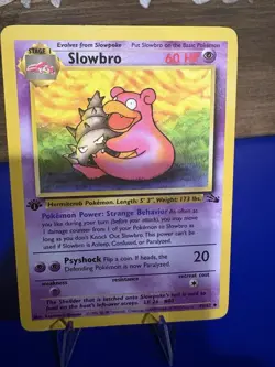 Pokemon: Slowbro 1st Edition #43/62 Fossil 1999 WOTC Non-holo Vintage - LP - J55 - Image 1