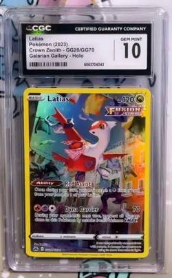 Pokemon CGC 10 Latias Galarian Gallery Holo From Crown Zenith - GG20/GG70 - Image 1