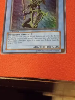 Yu-Gi-Oh! ULTRA RARE -BLACK LUSTER SOLDIER + RITUAL SYE-024 Light Played - Image 3