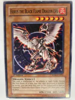 Horus the Black Flame Dragon LV6 - SDRL-EN012 - Common - 1st Edition - Image 1