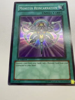 Yugioh Monster Reincarnation 1st Super Rare RDS-EN045 MP - Image 1