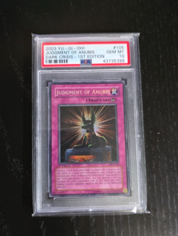 Yugioh Judgment of Anubis DCR-105 1st Edition Ultra Rare - PSA 10 GEM MINT - Image 1