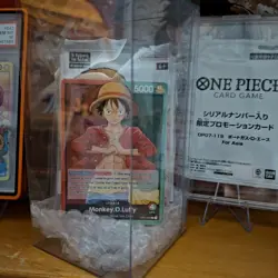 One Piece TCG Luffy Demo Deck PRE-ERRATA ALPHA 2022 With Promo Pack Sealed - Image 1