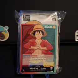 One Piece TCG Luffy Demo Deck PRE-ERRATA ALPHA 2022 With Promo Pack Sealed - Image 3