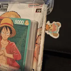 One Piece TCG Luffy Demo Deck PRE-ERRATA ALPHA 2022 With Promo Pack Sealed - Image 5