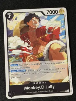 Monkey.D.Luffy P-075 BEST SELECTION VOL.3 One Piece card game English - Image 1