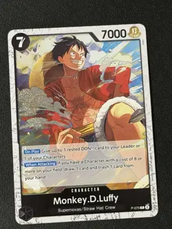 One Piece Monkey D Luffy P-075 Premium Card Collection Best Selection vol.2 Foil - Image 1