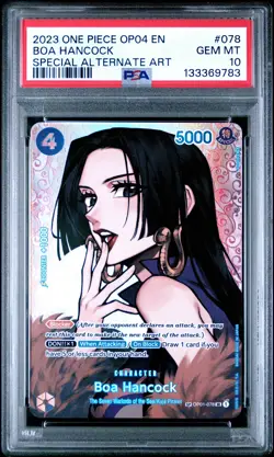 2023 One Piece Boa Hancock #078 Special Alt Art Op04-Kingdoms Of Intrigue PSA 10 - Image 1