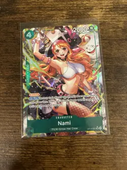 Bandai One Piece Card Game Holo Character Leader Lot Nami Rob Lucci Chopper - Image 1