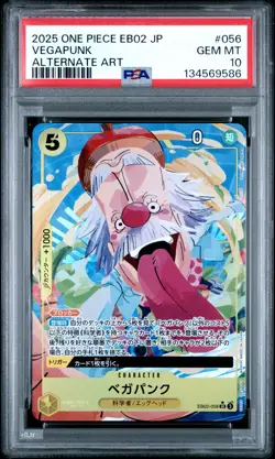 2025 ONE PIECE JAPANESE EB02-ANIME 25TH COLLECTION ALT ART #056 VEGAPUNK PSA 10 - Image 1