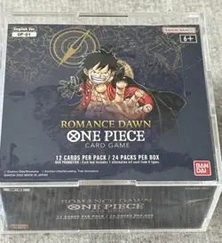 One Piece Romance Dawn Booster Box OP-01 Blue Bottom Sealed with Acrylic Case - Image 1