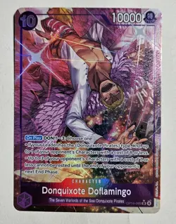 Donquixote Doflamingo Alt Art SR OP14-069 THE AZURE SEA'S SEVEN One Piece TCG - Image 1