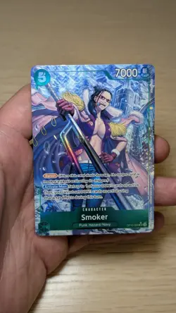 One Piece TCG - Smoker OP10-030 SR Alt Art Parallel - Royal Blood NM ENGLISH - Image 1