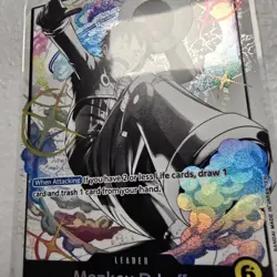 One Piece TCG Monkey D. Luffy ST29-001 Leader Alt Starter Deck Egghead Parallel - Image 3