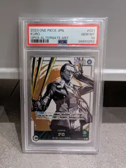 2x PSA 10 One Piece Op03 1x Iceburg , 1x Kuro Alt Art OP03-021 + OP03-058 - Image 4