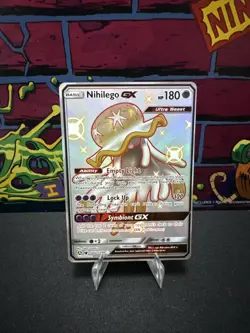Pokemon TCG Hidden Fates Nihilego GX Full Art Ultra Rare Card SV62/SV94 - Image 1