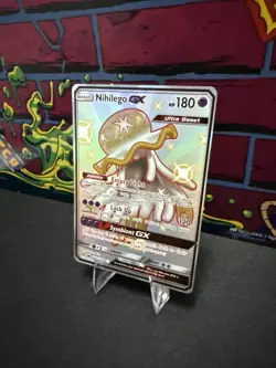 Pokemon TCG Hidden Fates Nihilego GX Full Art Ultra Rare Card SV62/SV94 - Image 3