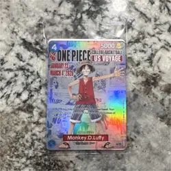 1 One Piece Monkey.D.Luffy US College Basketball Promo Card Rutgers SGA - Image 1