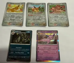 Eevee & Eeveelutions ALL HOLO Lot - Espeon Umbreon - Pokemon Cards NM+LP - Image 1