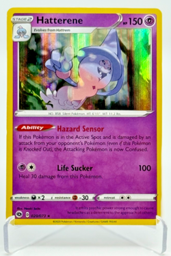 Hatterene Pokemon SWSH Champions Path Sword & Shield Holo Card 020/073 - Image 1