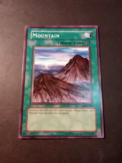 Yu-Gi-Oh! Mountain Common Spell Card LOB-048 MP - Image 1