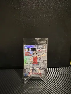 One Piece Monkey.D.Luffy College Basketball US Voyage Promo Card Sealed Rutgers - Image 1