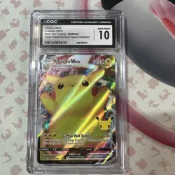CGC 10 Pikachu VMAX SWSH062 SWSH: Sword & Shield Promo Cards Holo - Image 1