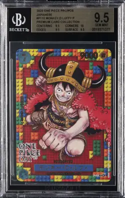 2025 ONE PIECE JPN PROMOS PREMIUM CARD COLLECTION #P110 MONKEY.D.LUFFY BGS 9.5 - Image 1