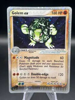 Golem EX Dragon 91/97 Holo Rare Pokemon E Card 2003 - Image 1