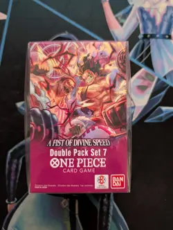 One Piece Card Game A Fist of Divine Speed Double Pack Set 7 DP-07, New, Sealed - Image 1