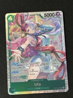 Uta (SR) OP13-023 One Piece Card Carrying On His Will English - Image 1