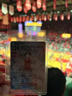 One Piece Monkey.D.Luffy US Voyage Basketball Card 1/23 with Caught T Shirt!NEW! - Image 1