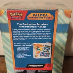Pokemon Paldea Adventure Chest Box 7 Promo Cards 6 Booster Packs Pikachu - Image 4