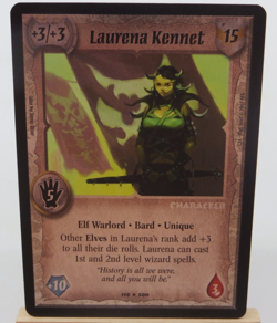 WARLORD Saga of the Storm CCG Foil Elf Character Card LAURENA KENNET 119/300 - Image 1
