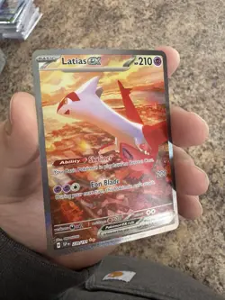 Pokemon TCG Surging Sparks Latias EX Card 239/191 Special Illustration Rare NM - Image 3