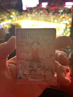 One Piece College Basketball US Voyage Luffy Card IN HAND - UNOPENED - Image 2