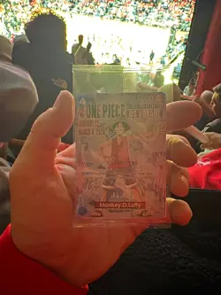 One Piece College Basketball US Voyage Luffy Card IN HAND - UNOPENED - Image 4