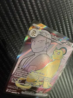Team Rockets Persian EX 219/182 Destined Rivals Full Art Pokemon TCG Card NM - Image 5