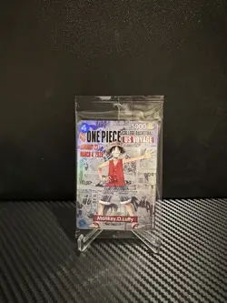 One Piece Monkey.D.Luffy College Basketball US Voyage Promo Card Sealed Rutgers - Image 1