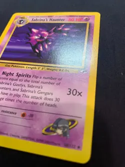 SABRINA'S HAUNTER - 058/132 - GYM HEROES - POKEMON CARD - LP - Image 3